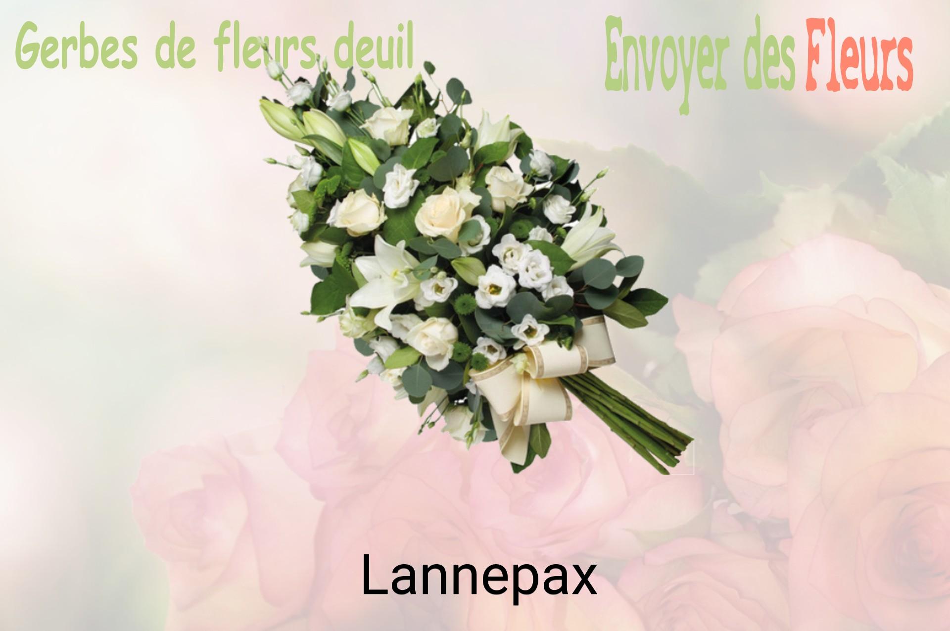 Gerbe de fleurs de deuil livrée à Lannepax